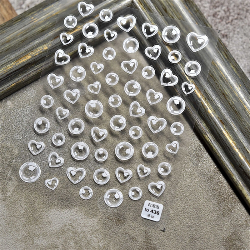 Bubles Moon Nail Stickers