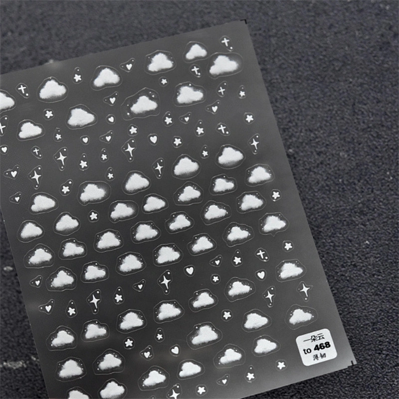 Bubles Moon Nail Stickers