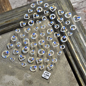 Bubles Moon Nail Stickers