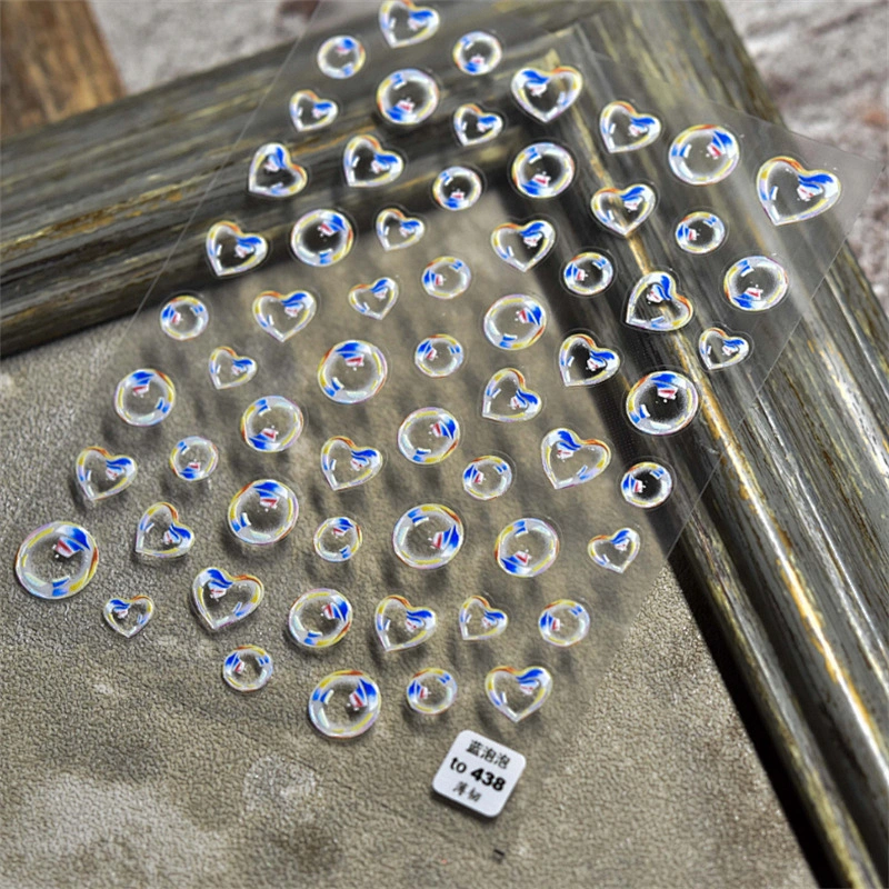Bubles Moon Nail Stickers